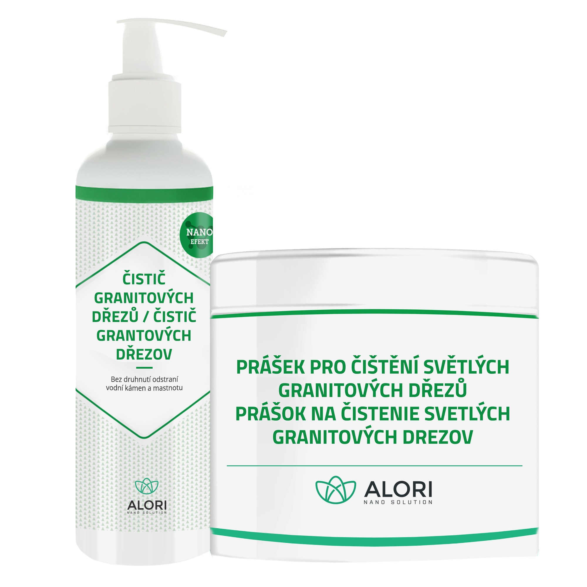 Balíček pro čistění bílého granitového dřezu