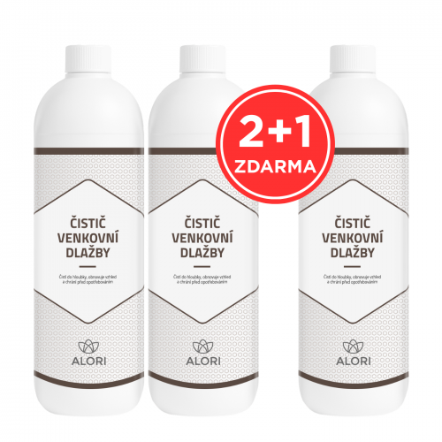 Čistič venkovní dlažby 2+1 zdarma