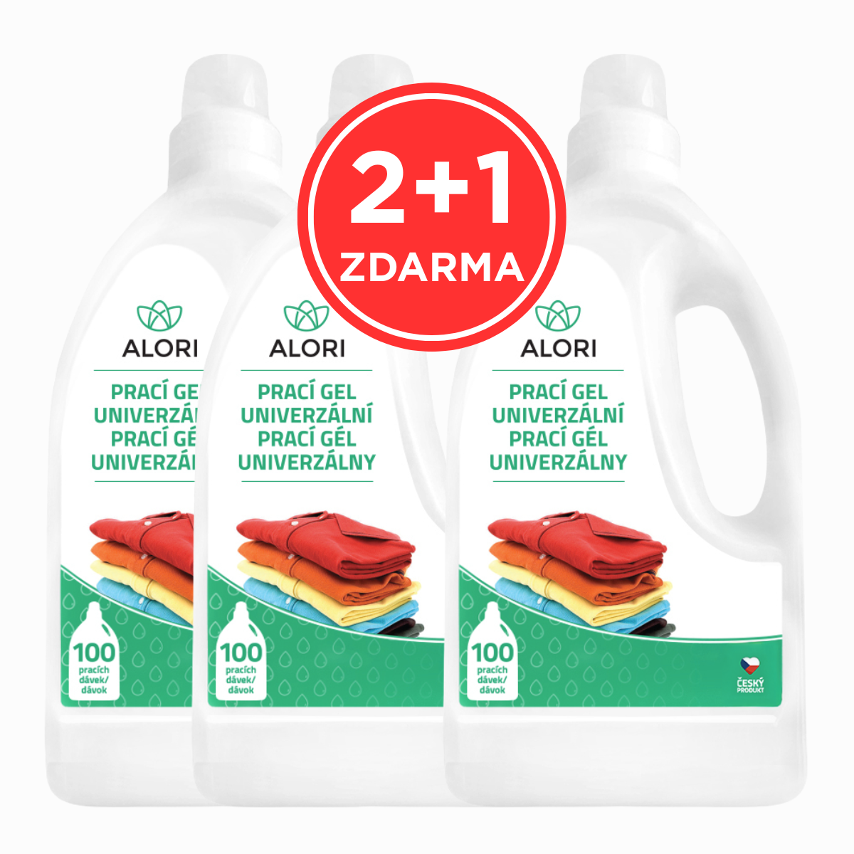 Prací gel univerzální 3 l 2+1 zdarma