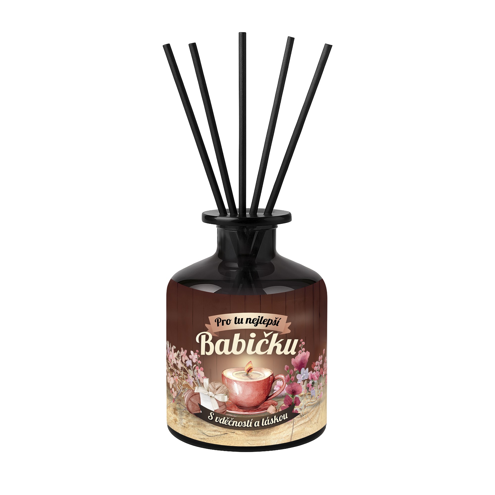 Vonný difuzér s tyčinkami - PRO BABIČKU