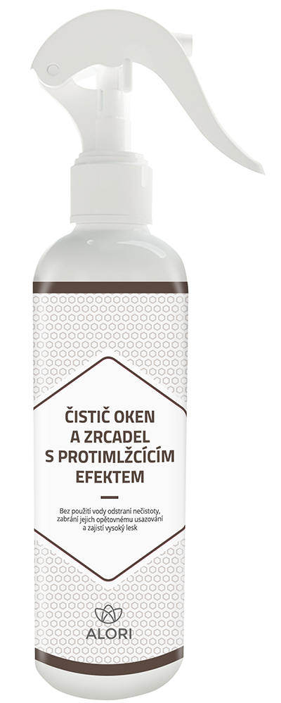Čistič oken a zrcadel protimlžící efekt