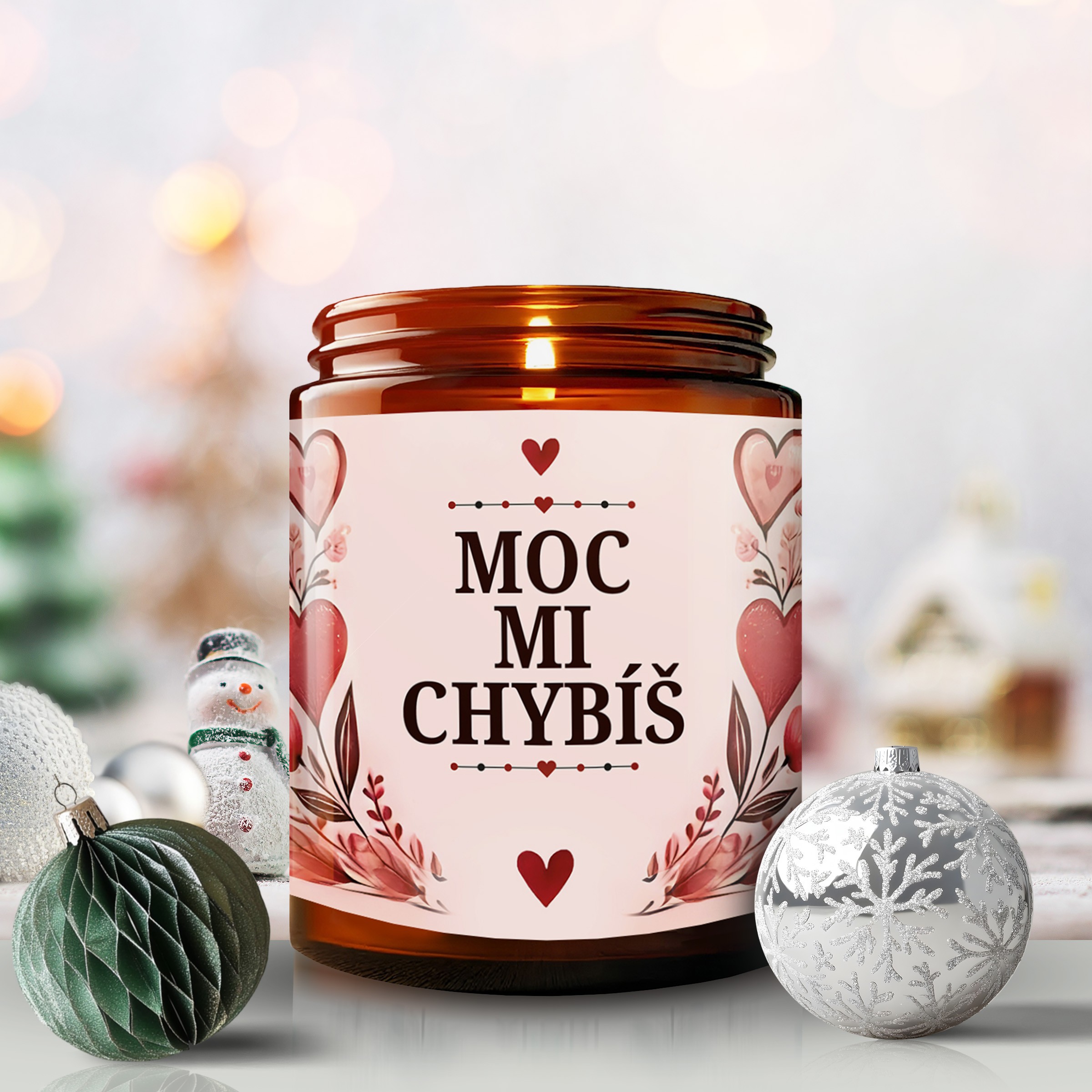 Sójová svíčka - MOC MI CHYBÍŠ