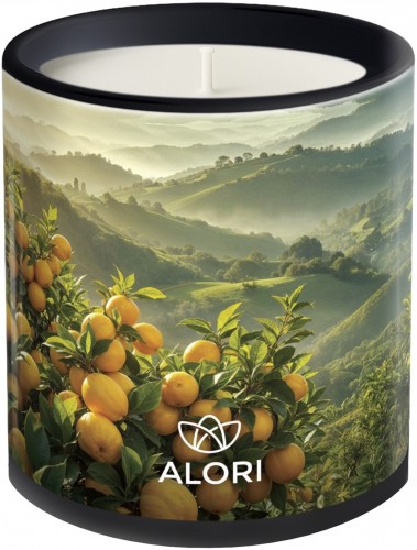 Sójová svíčka - Citrusový sad - černá 300ml