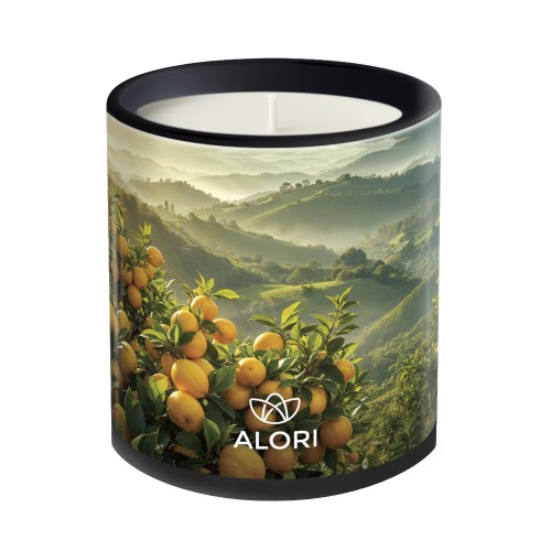 Sójová svíčka - Citrusový sad - černá 300ml