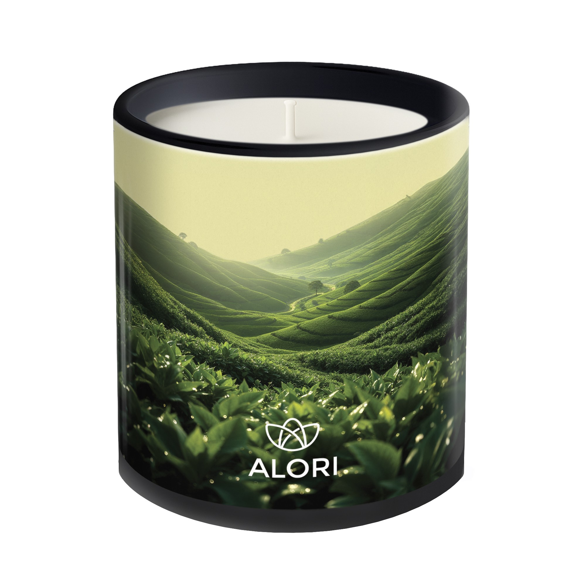 Sójová svíčka - Čajová plantáž - černá 300ml