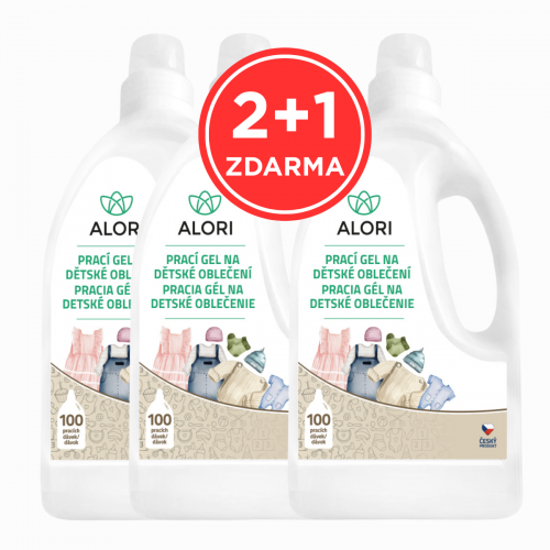 Prací gel na dětské oblečení 3 l 2+1 zdarma
