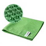 Mikrovláknová utěrka na okna WAFFLE 40x40 cm - zelená
