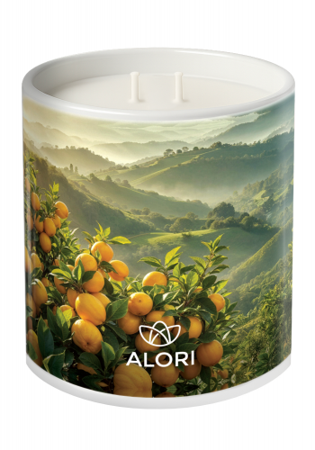 Sójová svíčka - Citrusový sad - bílá 450 ml