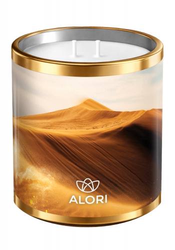 Sójová svíčka - Dubajská poušť - zlatá 450 ml