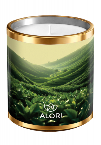 Sójová svíčka - Čajová plantáž - zlatá 300 ml
