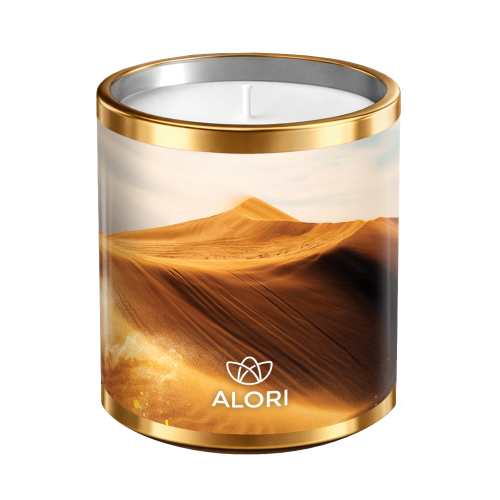 Sójová svíčka - Dubajská poušť - zlatá 300 ml