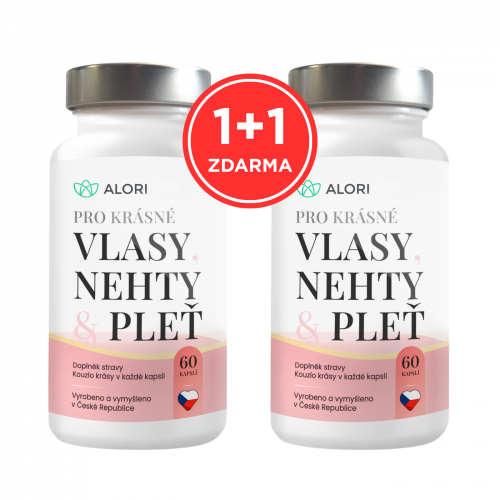 Vitamíny pro ženy - dokonalé vlasy, nehty a pleť 1+1 zdarma