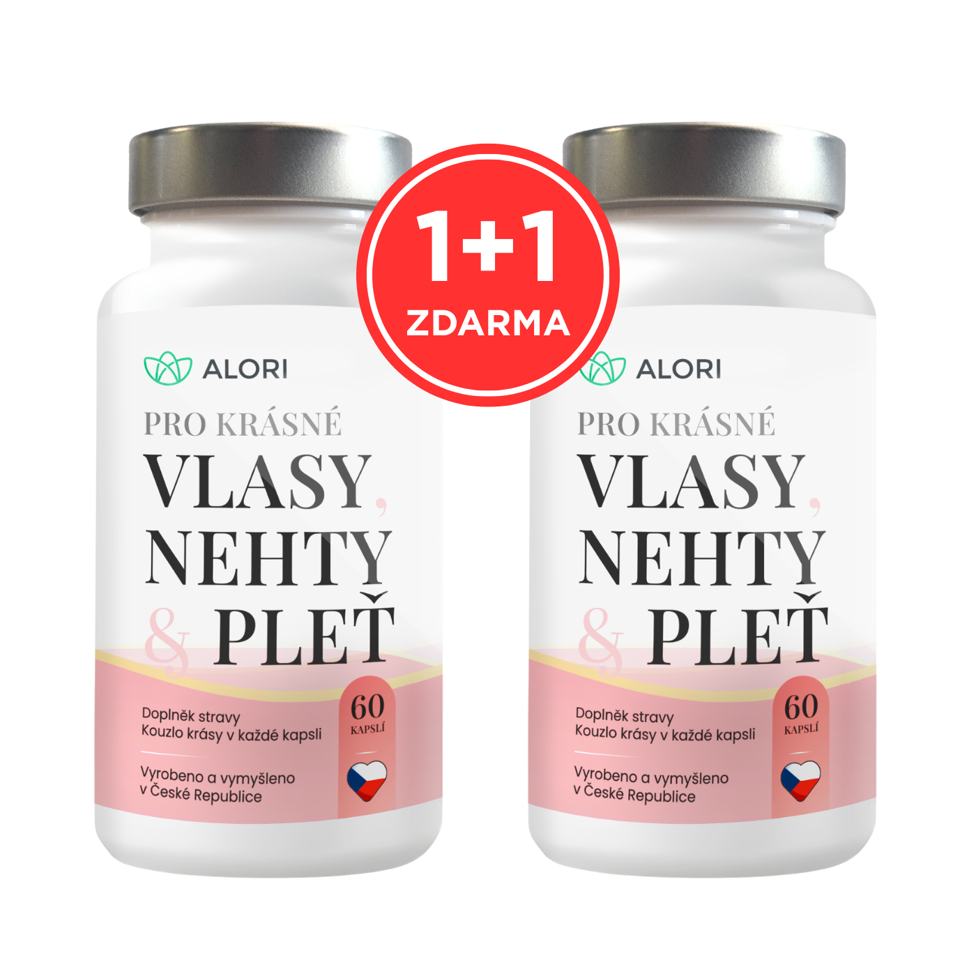Vitamíny pro ženy - dokonalé vlasy, nehty a pleť 1+1 zdarma
