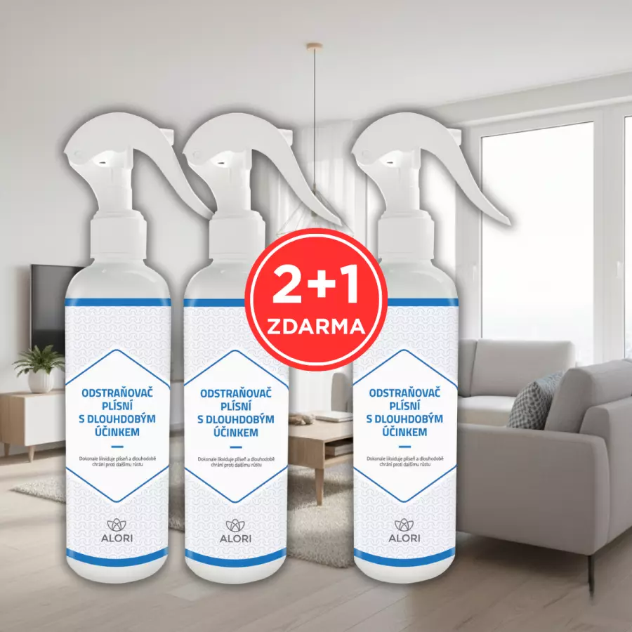 Odstraňovač plísní s dlouhodobým účinkem 2+1 zdarma
