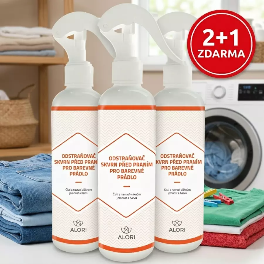 Odstraňovač skvrn před praním pro barevné prádlo