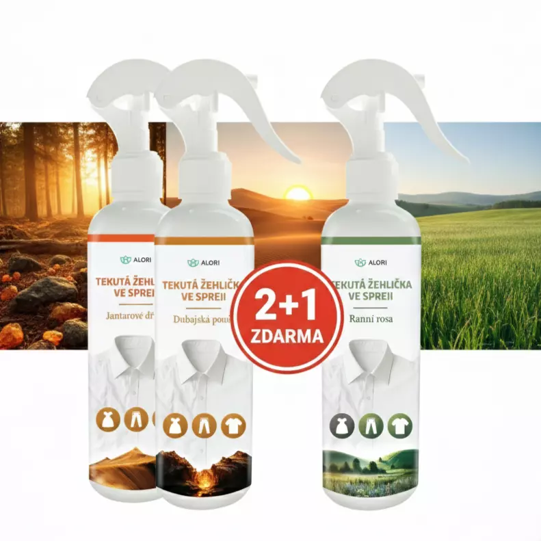 Tekutá žehlička ve spreji - Jantarové dřevo